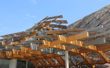 Milan, İtalya - 8 Eylül, 2015. Expo Milano. Çin'in detay