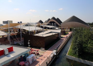 Milan, mı, İtalya - 8 Eylül, 2015. Expo Milano. Sıfır Pavili