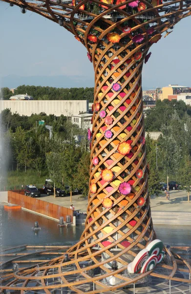 Milan, Italie - 8 septembre 2015. EXPO MILANO 2015. Arbre de Li — Photo