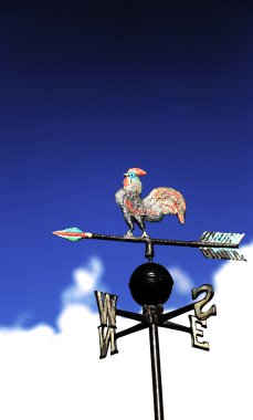 Rüzgar yönü bir horoz üzerinde ölçmek için Rüzgar vane