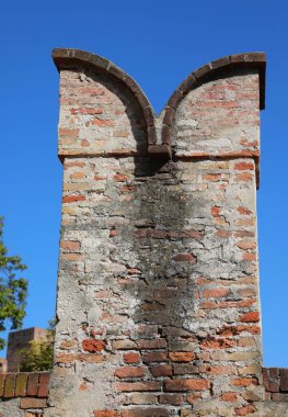 Cittadella, PD, Italy - September 28, 2025: Wall of Castle called CASTELLO di CITTADELLA