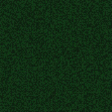 Bilgisayar bilimi yapay zekası için yeşil ikili kod numarası sıfır ve siyah arkaplan üzerinde bir.