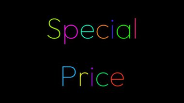 Büyük Renkli Deyimler Özel İfade PRICE siyah arkaplan yatay düzeninde bir kıvılcım tarafından çizilen bir kıvılcım ile siyah arkaplan yatay düzeninde bir kıvılcım tarafından çizilen bir kıvılcım tarafından çizildi