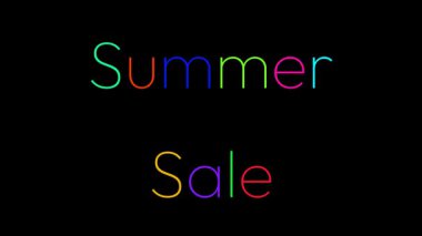 Büyük Renkli Deyimler Renkli Sözcük Satışı Siyah arkaplan yatay düzeninde bir kıvılcım tarafından çizilmiş bir harf ile siyah arka plan yatay düzeninde bir kıvılcım tarafından çizilmiş