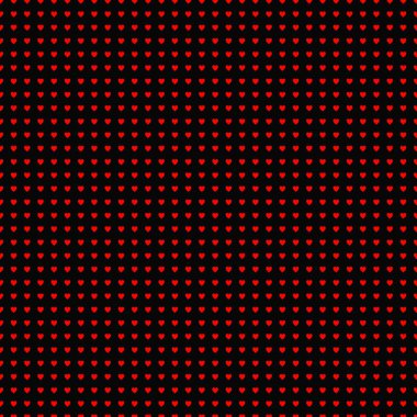 Küçük kırmızı kalp şekilli semboller konsept olarak ideal sevgi ve arkadaşlık u 32x32 hücre ızgarası toplam 1024 küçük kalp için