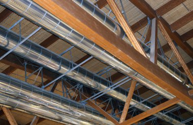 büyük boru bir ısıtma ve havalandırma