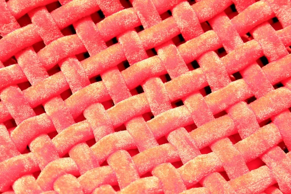 Сюжетный клубок из красной ткани — стоковое фото