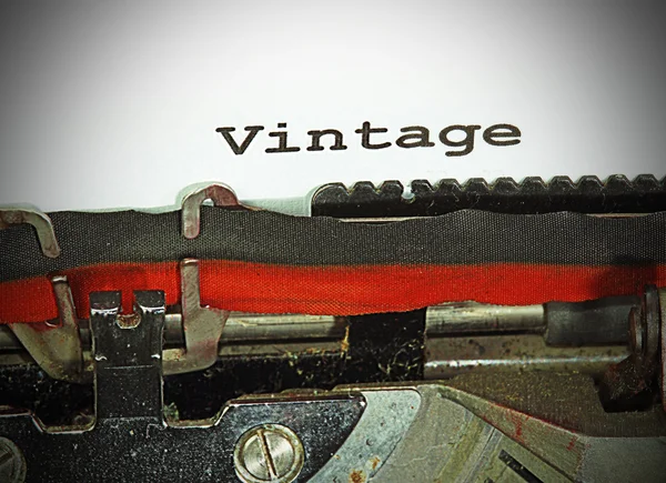 Siyah mürekkeple daktilo ile yazılmış vintage — Stok fotoğraf