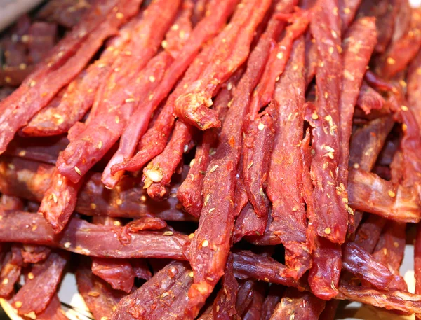 Carne muito picante chamado coppiette especialidades culinárias típicas o — Fotografia de Stock