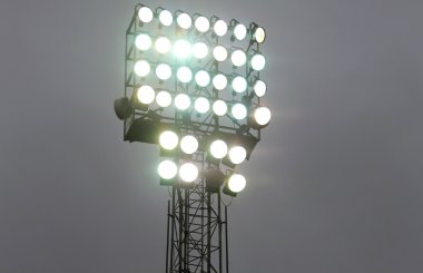 Işıklar açık stadyum gösterisi sırasında geceleri