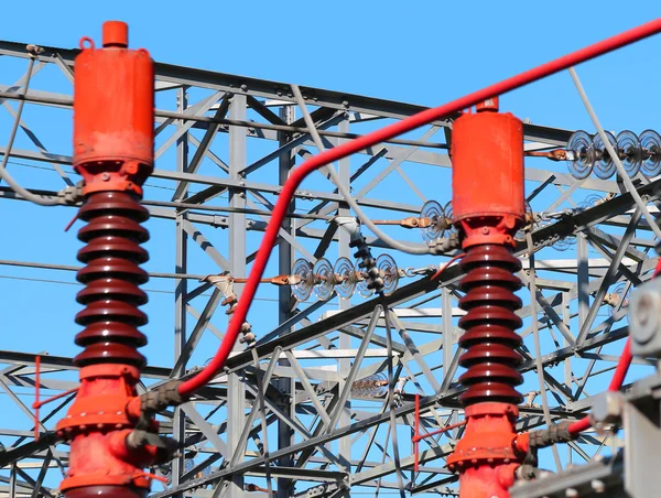 Elektriciteitscentrale Breakers voor de productie van hydro-elektrische energie — Stockfoto