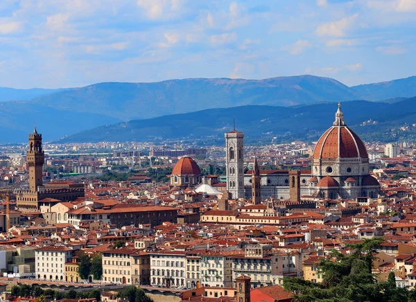 FLORENÇA vista panorâmica perfeita tudo em foco — Fotografia de Stock