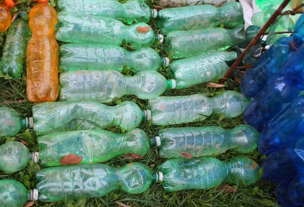 Mnoho plastových lahví pro recyklaci — Stock fotografie