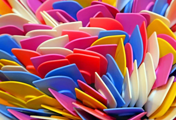 Muitos utensílios de cozinha coloridos silicone macio — Fotografia de Stock