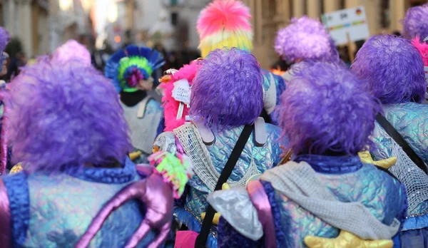 Euro Karneval událost s tisíci hudebníků v masce — Stock fotografie