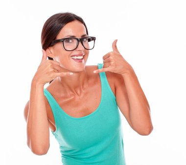 Kadın el arama telefon