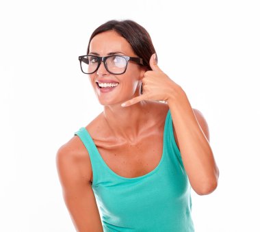 Kadın el arama telefon