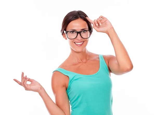 Adult woman having idea — Stock Photo, Image