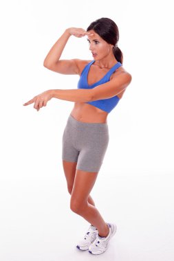 oldukça yetişkin kadın işaret