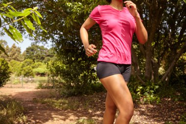 female jogger running clipart