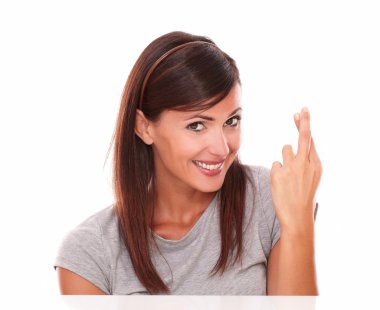 Bir dilek yapma yetişkin tek kadın