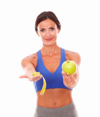 Meyve diyet dostu genç erkek