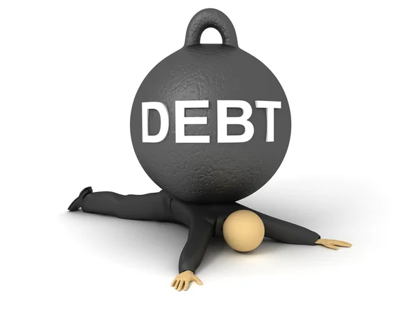 債務の重量 — ストック写真