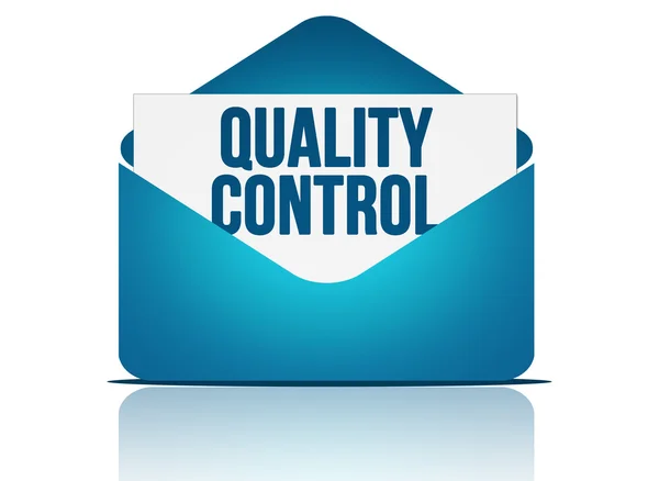 Kwaliteit Controle Envelop Illustratie — Stockfoto