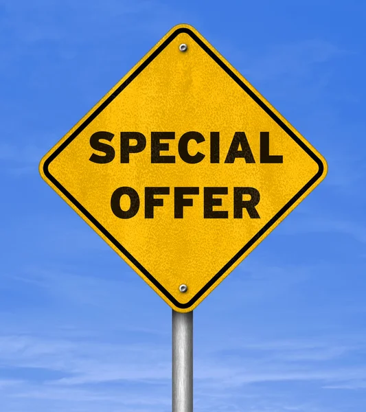 Speciale Aanbieding Road Sign Concept — Stockfoto