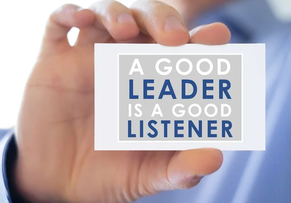 Buen líder y buen oyente —  Fotos de Stock