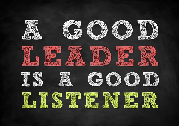 Good Leader Good Listener — Stock Photo, Image