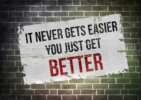 Get Better Poster Illustration — Stock Photo, Image