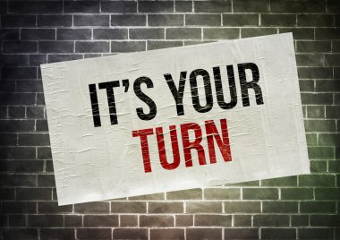 Sıra sende - poster kavramı