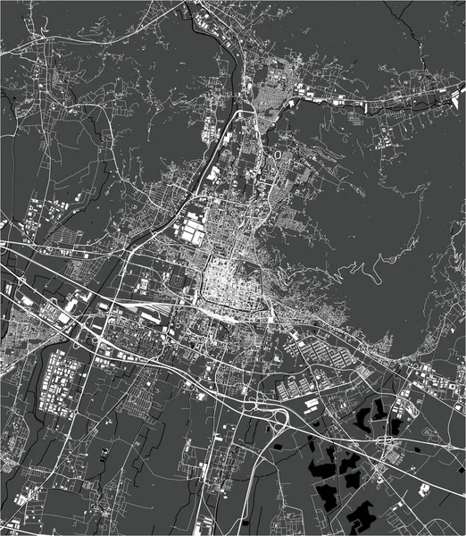 意大利伦巴第Brescia市地图 — 图库矢量图片