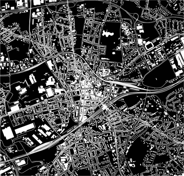 德国Arnsberg的Bochum市矢量图 — 图库矢量图片