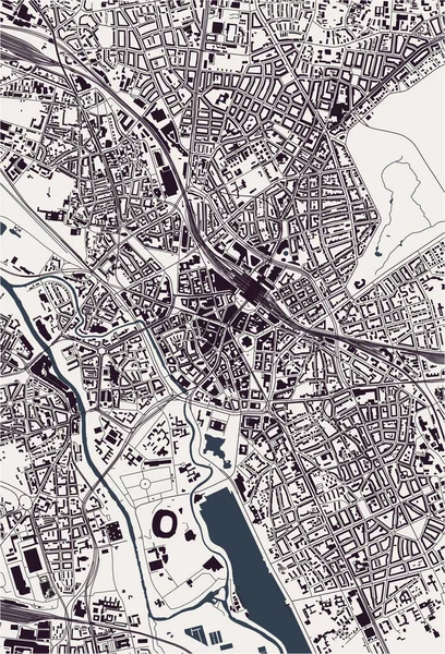 ドイツのハノーバー市のベクトル図 — ストックベクタ