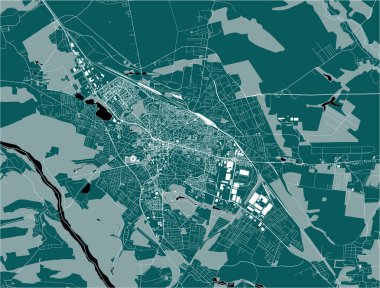 Romanya 'nın Craiova kentinin haritası