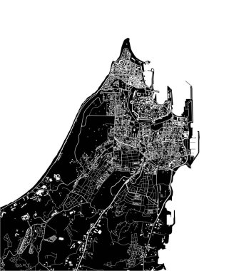 Yunanistan 'ın Rodos kentinin haritası