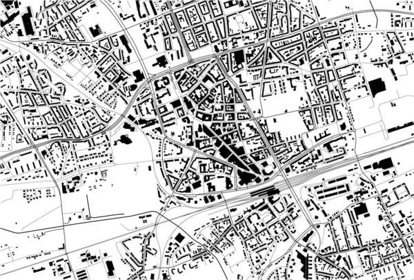 Карта міста Ґелсенкірхен (Німеччина). — стоковий вектор