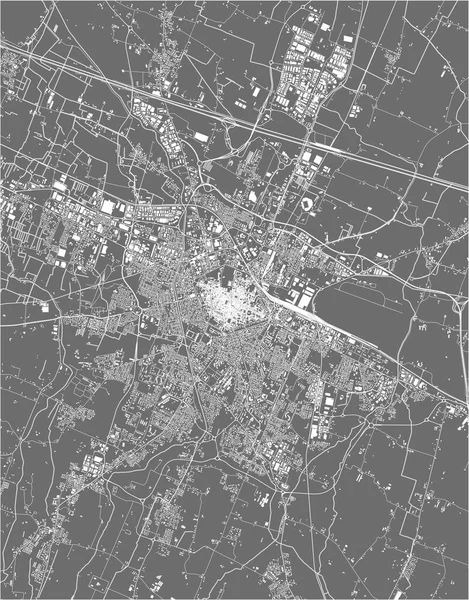 Carte Vectorielle Ville Reggio Nell Emilia Italie — Image vectorielle