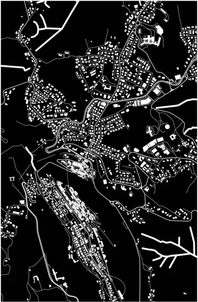 圣马力诺 圣马利诺市的矢量地图 — 图库矢量图片