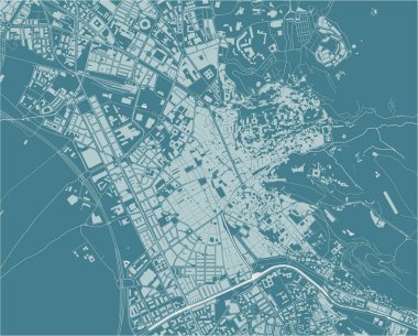 İspanya 'nın Granada şehrinin haritası