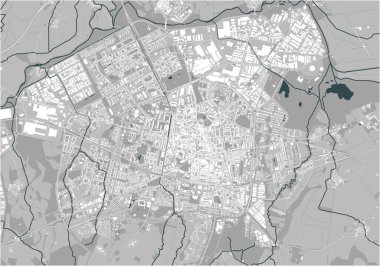 İspanya Vitoria-Gasteiz şehrinin haritası