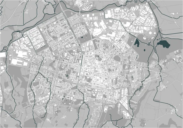 スペインのビトリア・ガスティス市の地図 — ストックベクタ