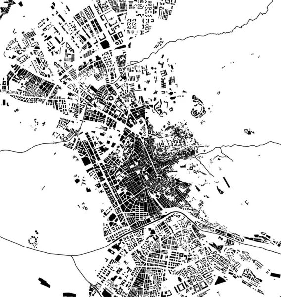Карта міста Гранада (Іспанія) — стоковий вектор