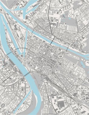 Mannheim, Almanya 'nın haritası