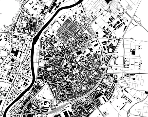 Karte der Stadt Valladolid, Spanien — Stockvektor