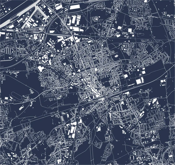 Карта города Гельзенкирхен, Германия — стоковый вектор