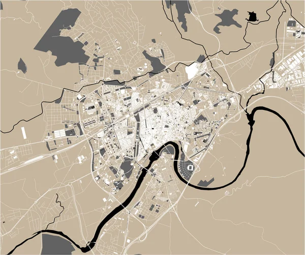 Карта города Кордова, Испания — стоковый вектор