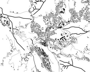 San-Marino şehrinin haritası.